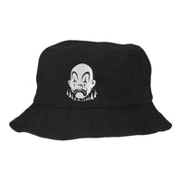 JOKER EMBROIDERED BUCKET HAT - BLACK